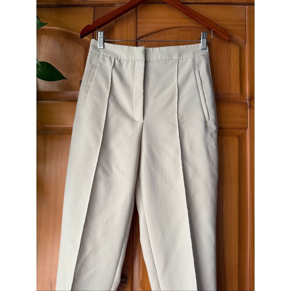 Zara Tailored High-Rise Slim Ankle Trousers in Cream– Women’s Small - Picture 5 of 12